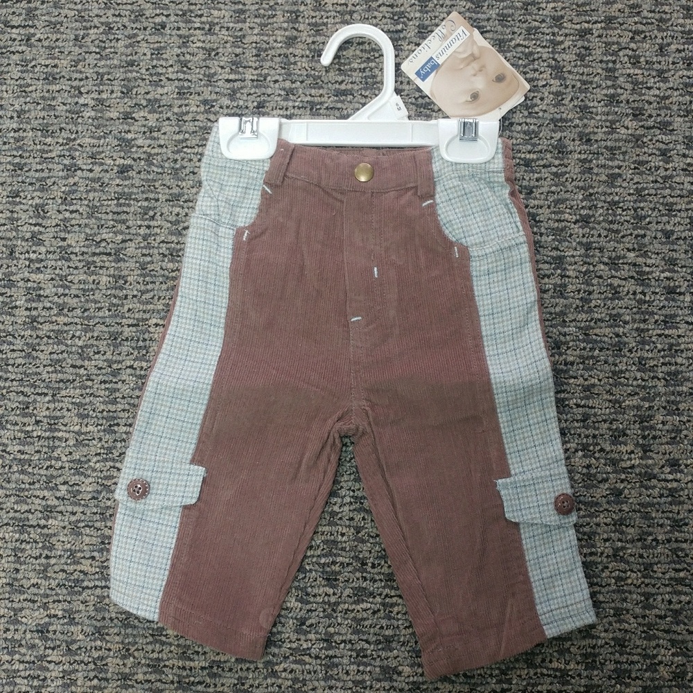 Vitamins Baby Brown and Plaid Pants